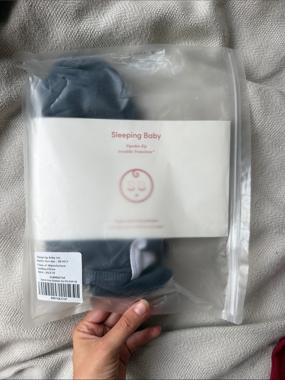 Navy Zipadee-Zip Swaddle Transition